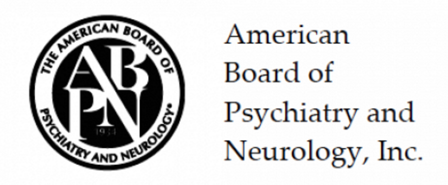 Board certified in Psychiatry and Addiction Psychiatry by ABMS